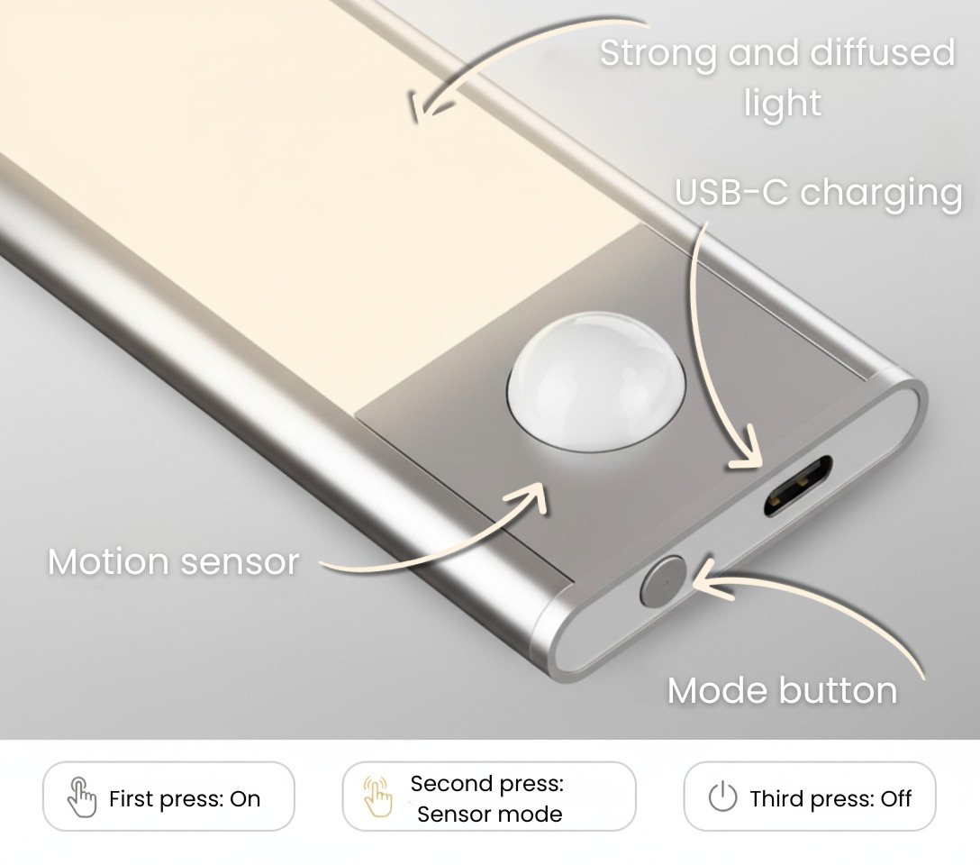 AURA™ Smart LED Light Bar with Motion Sensor